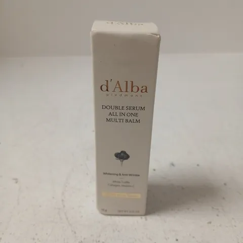 BOXED AND SEALED D'ALBA PIEDMONT DOUBLE SERUM ALL IN ONE MULTI BALM (10G)