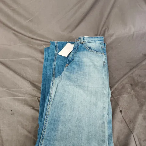 WOMEN'S HIGH-RISE JEANS - LIGHT WASH, FULL LENGTH - SIZE 34