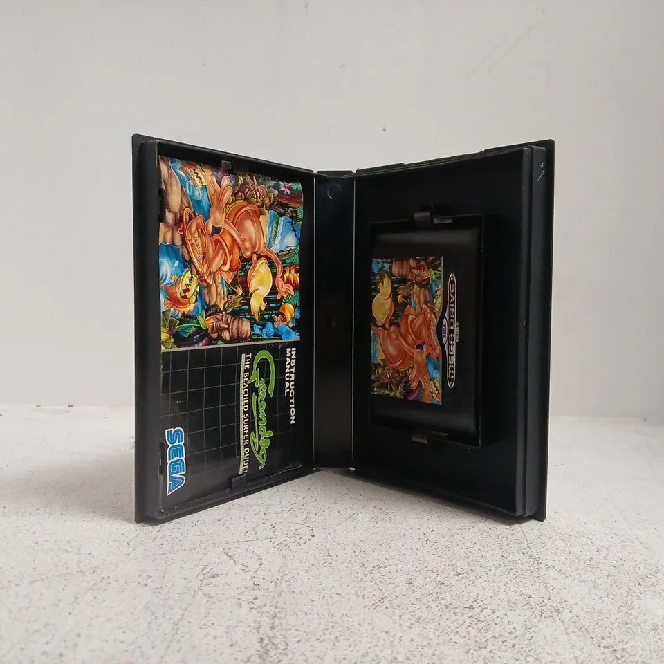 GREENDOG THE BEACHED SURFER DUDE SEGA MEGA DRIVE VIDEO GAME