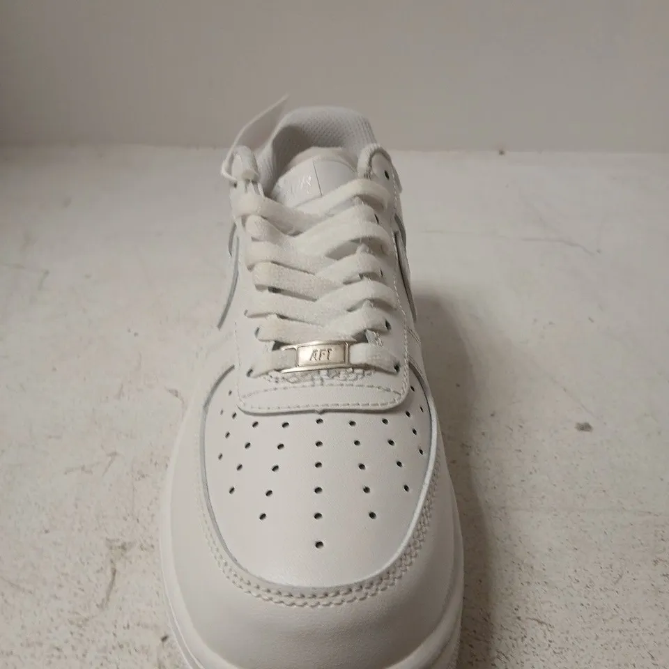 NIKE AIR FORCE 1 '07 WHITE/WHITE SNEAKERS – UK 7