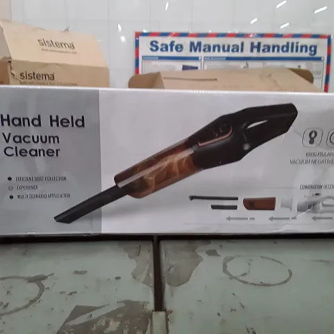 BOXED HAND HELD VACUM CLEANER - BLACK