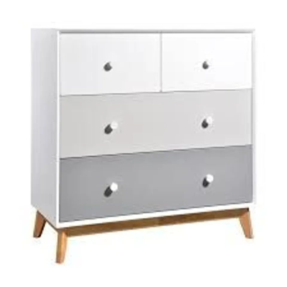 BOXED ORLA 2+2 GREY DRAWER CHEST