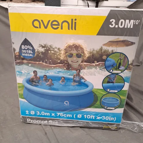 SEALED AVENLI PROMPT SET POOL - 10FT X 30"