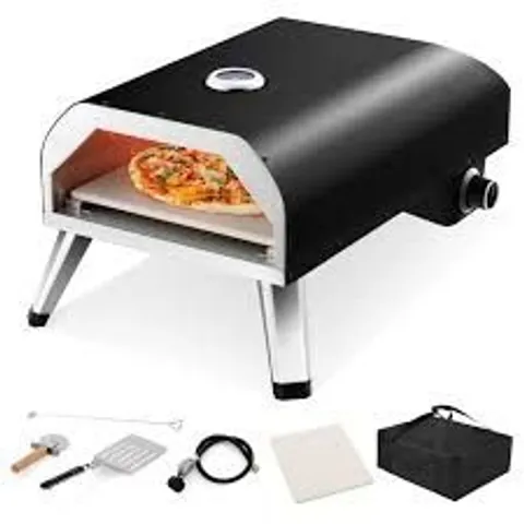 BOXED COSTWAY BLACK STAINLESS STEEL PIZZA MAKER