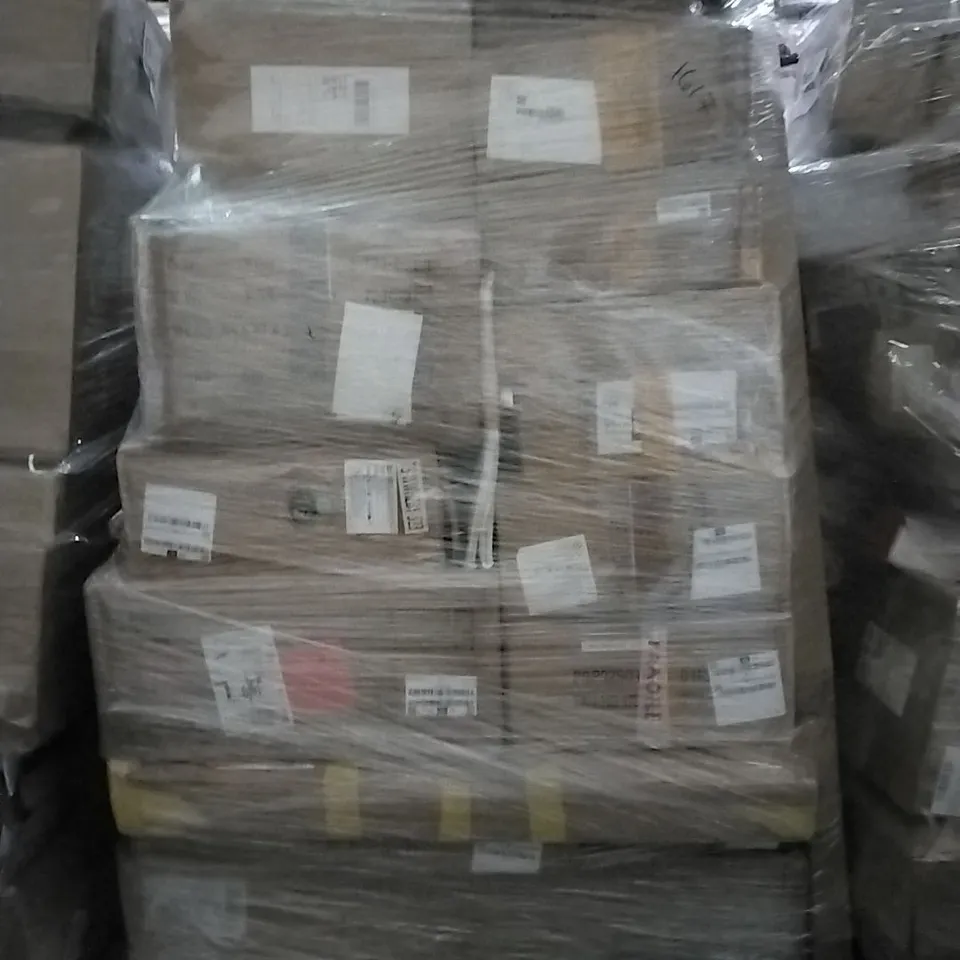 PALLET OF HOUSEHOLD ITEMS TO INCLUDE 16" BIKE, STEAM CLEANER, CORDLESS ANKLE HEATING PAD AND OTHER ASSORTED ITEMS...