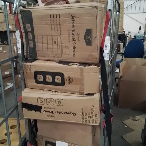 CAGE OF SUITCASES 