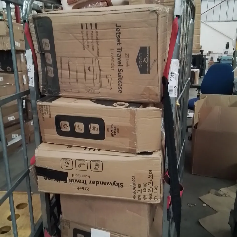 CAGE OF SUITCASES 