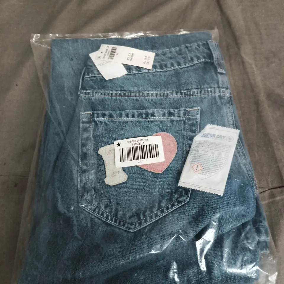 BAGGED HOLLISTER DENIM JEANS - SIZE 2/L