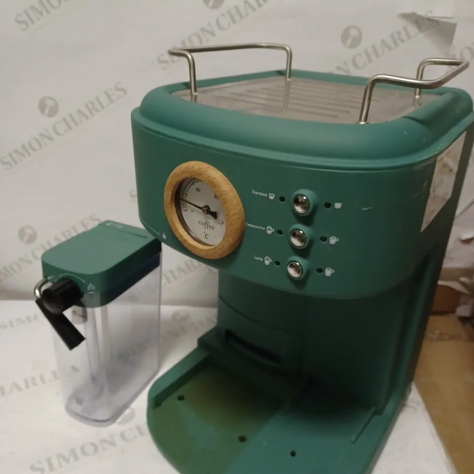 SWAN NORDIC ONE TOUCH ESPRESSO MACHINE - PINE GREEN