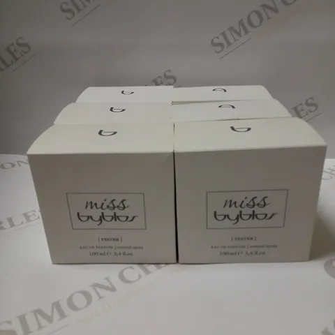 6 X 100ML BYBLOS MISS BYBLOS EAU DE PARFUM TESTERS