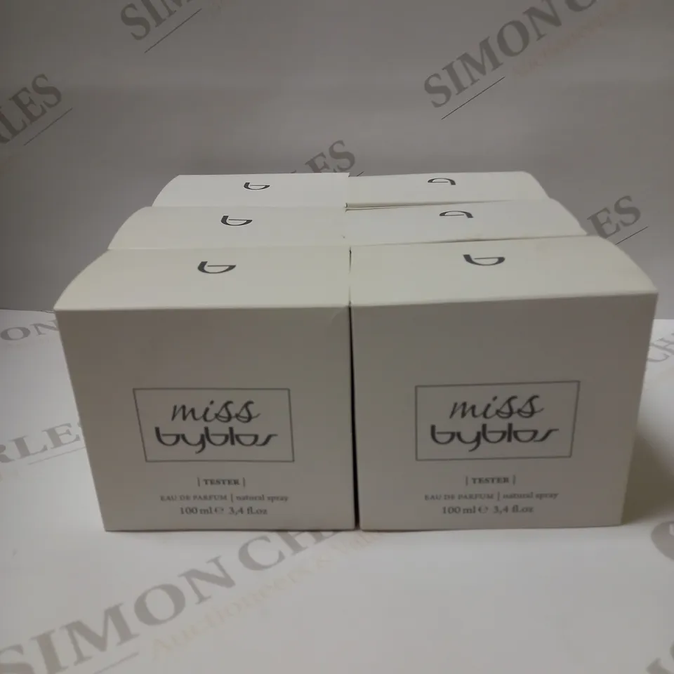 6 X 100ML BYBLOS MISS BYBLOS EAU DE PARFUM TESTERS