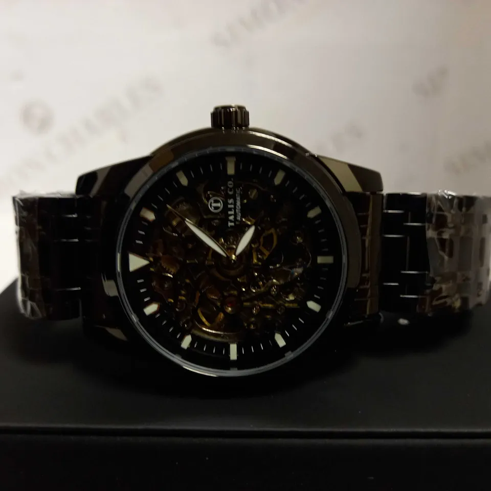 TALIS CO SKELETON DIAL BRACELET STRAP WRISTWATCH RRP £550