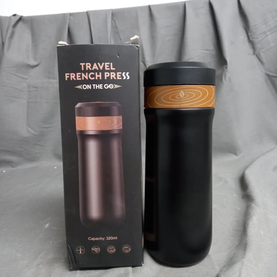 BOXED TRAVEL FRENCH PRESS - ON THE GO COFFEE FLASK 