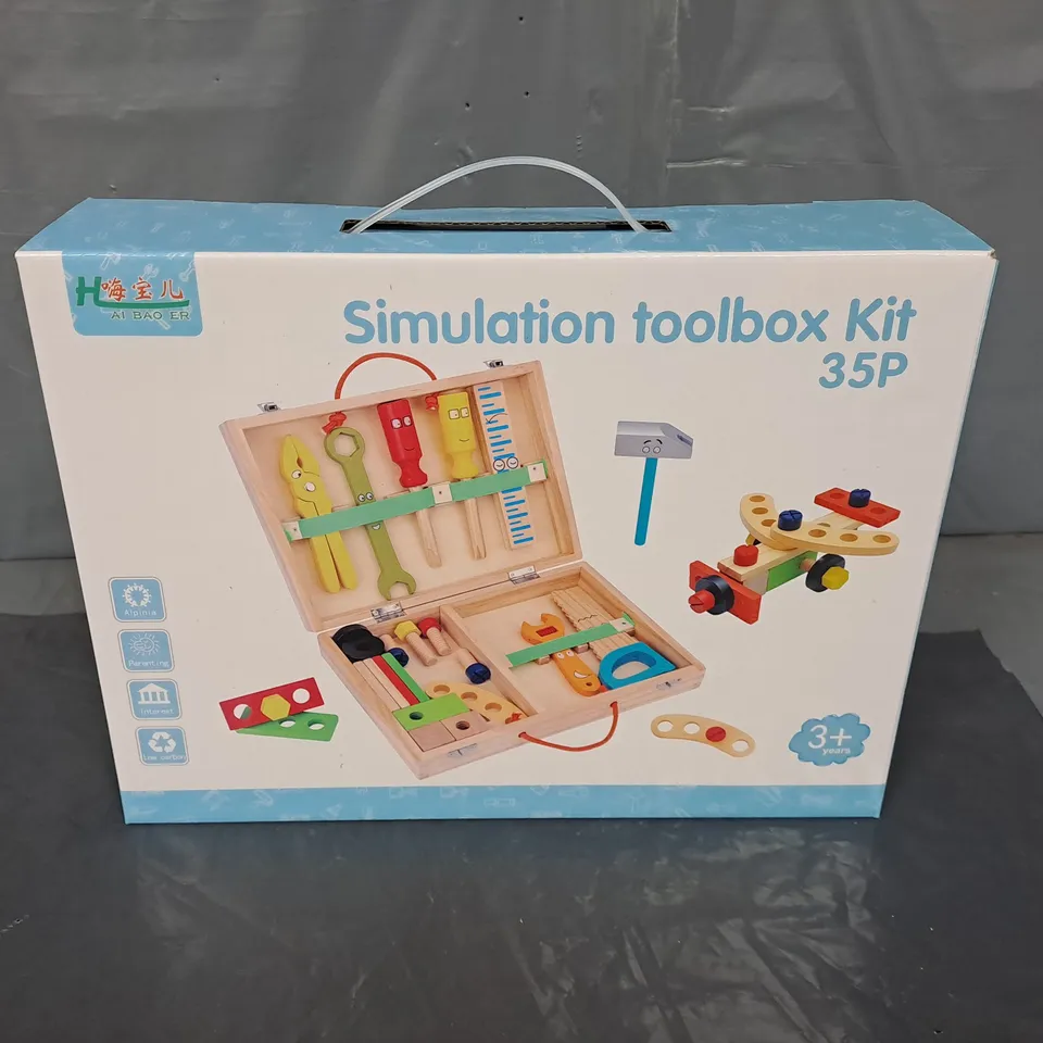 LARGE QUANTITY OF SIMULATION WOODEN TOOLBOX SET FOR KIDS