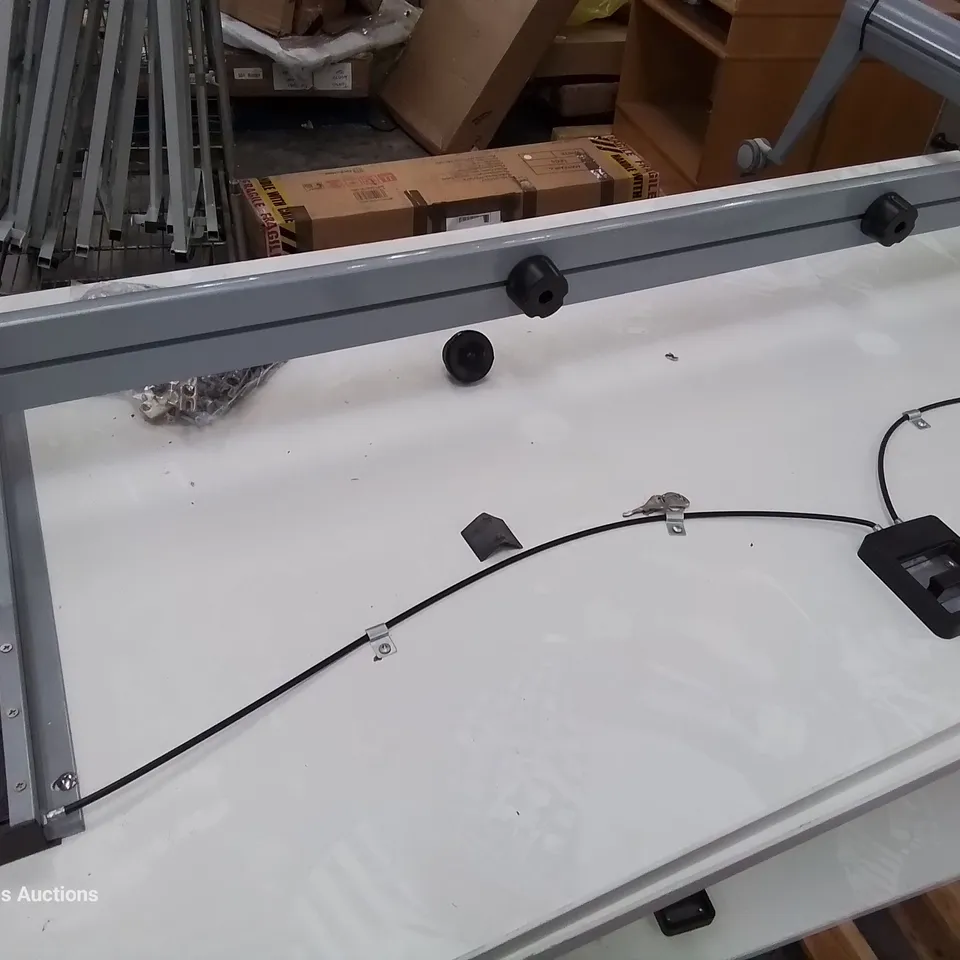 THREE FOLDING TOP WORK TABLES
