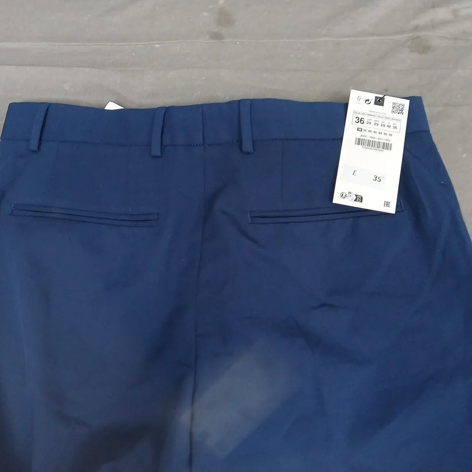 ZARA BLUE TROUSERS - UK 29