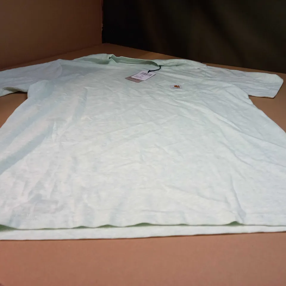 CARHARTT PALE SPEARMINT POCKET T-SHIRT - XL