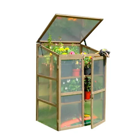 BOXED NEO MINI WOOD GROWHOUSE GREENHOUSE COLD FRAME - MODEL 2 (1 BOX) - COLLECTION ONLY