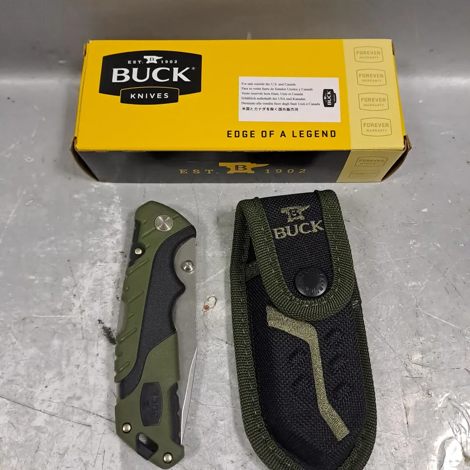 BOXED BUCK EDGE OF A LEGEND KNIFE - COLLECTION ONLY 