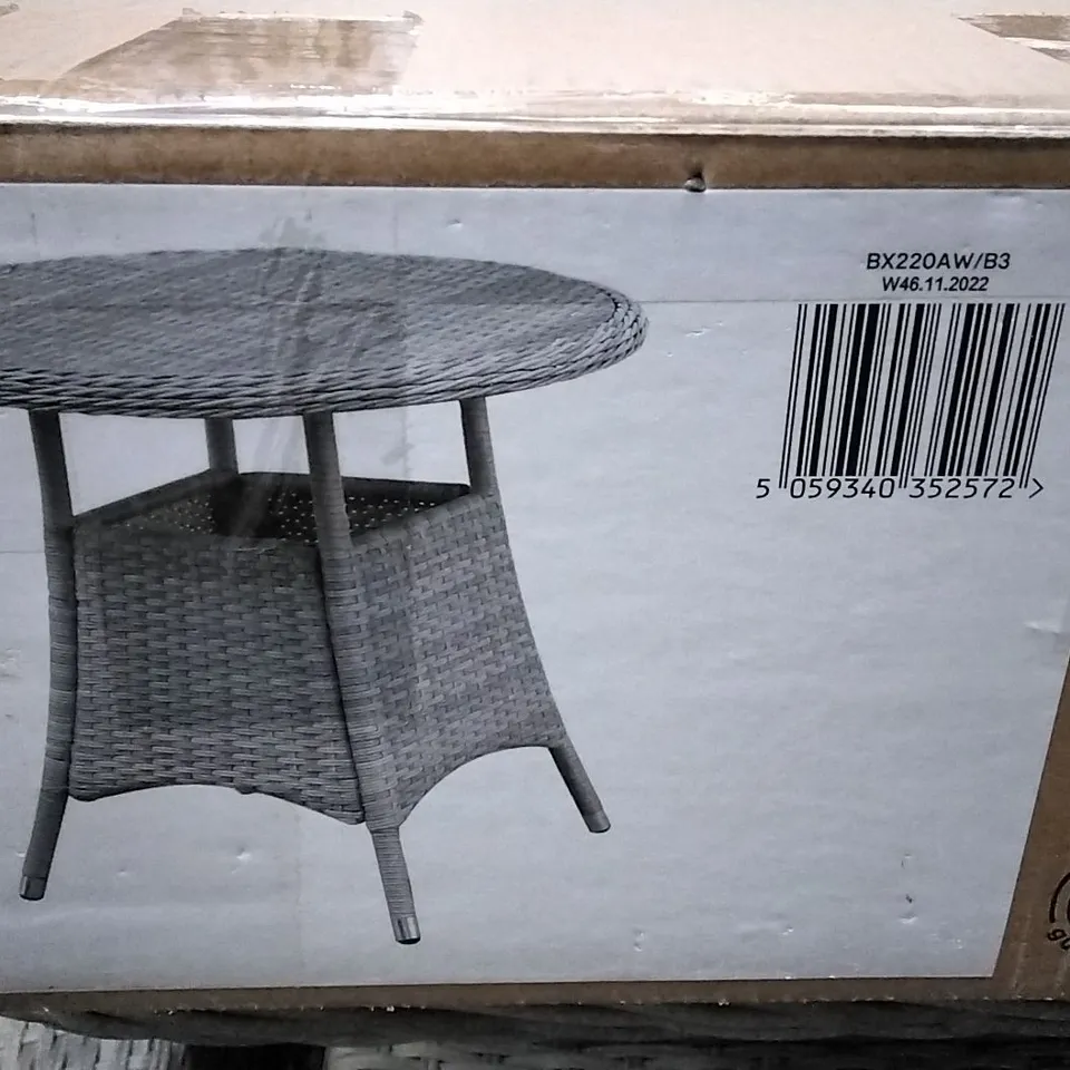 DESIGNER HAMILTON WICKER DINING TABLE