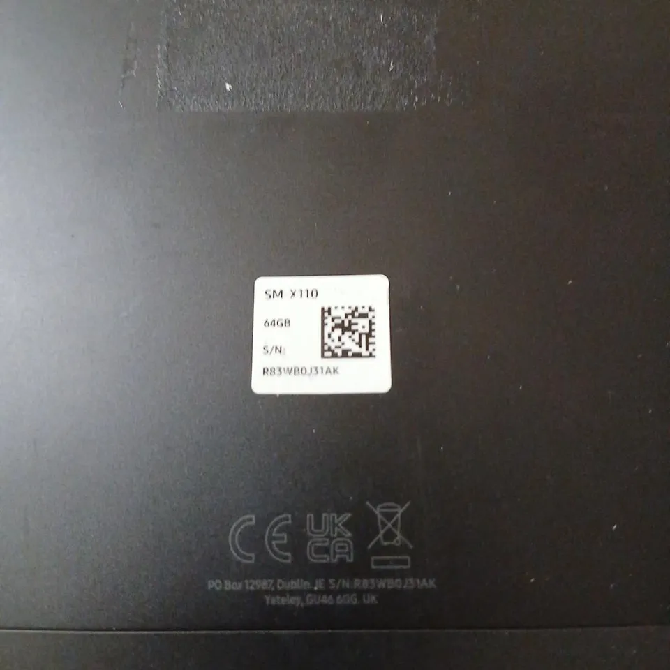 SAMSUNG SM-X110 TABLET – 64GB, BLACK