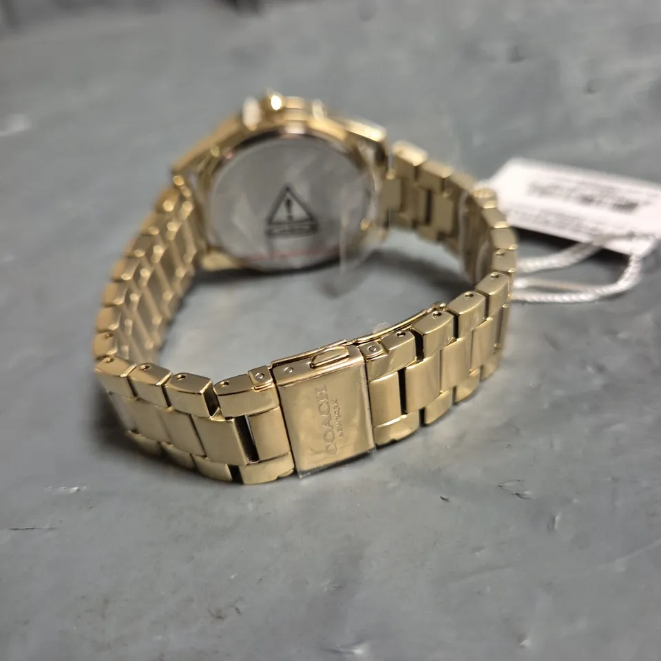 COACH PRESTON STAINLESS STEEL WITH RAINBOW
