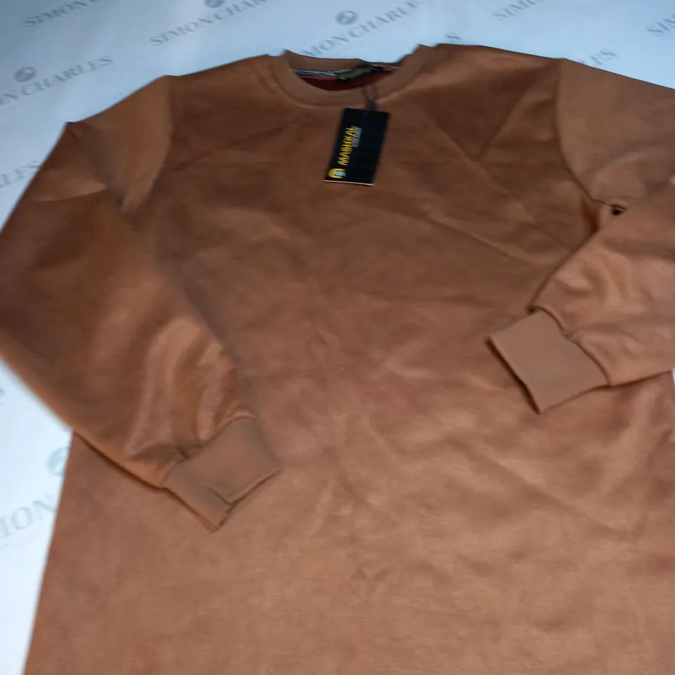 MASHXAL BROWN SWEATSHIRT SIZE L