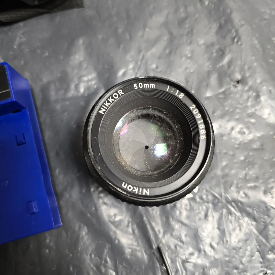 NIKON D100 DIGITAL CAMERA WITH NIKKOR 50MM F/1.8 LENS, CHARGER AND STRAP - COLLECTION ONLY