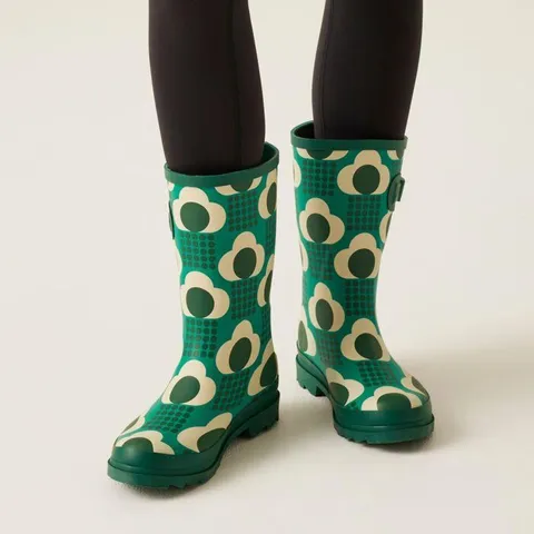 BRAND NEW REGATTA ORLA QUARTER WELLY IN RAIN CLOUD GREEN - UK 3