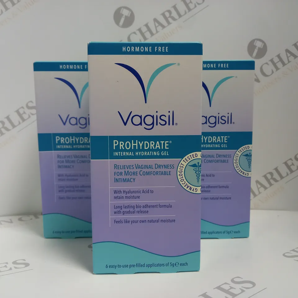 BOX OF 4 VAGISIL PROHYDRATE INTERNAL HYDRATING GEL PACKS