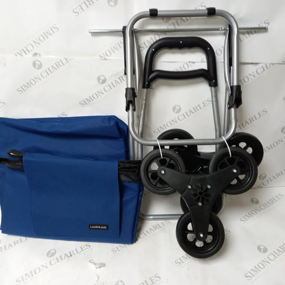 LOCK 'N LOCK INSULATED SHOPPING TROLLEY CART, NAVY