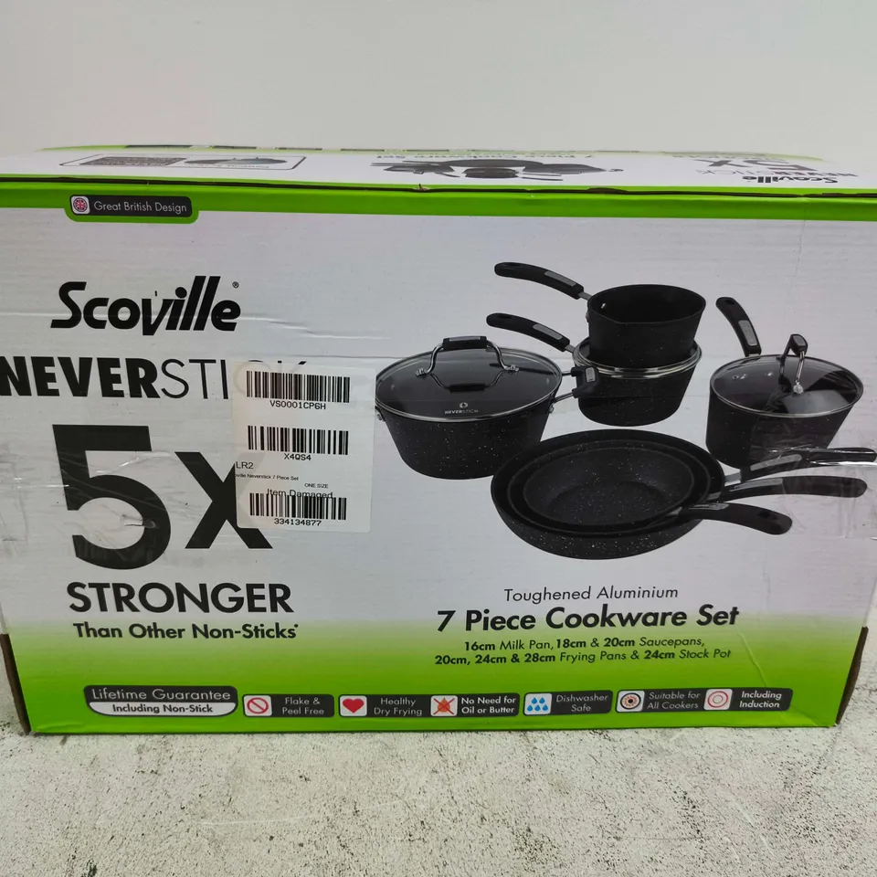 SCOVILLE NEVER STICK COOKWARE SET