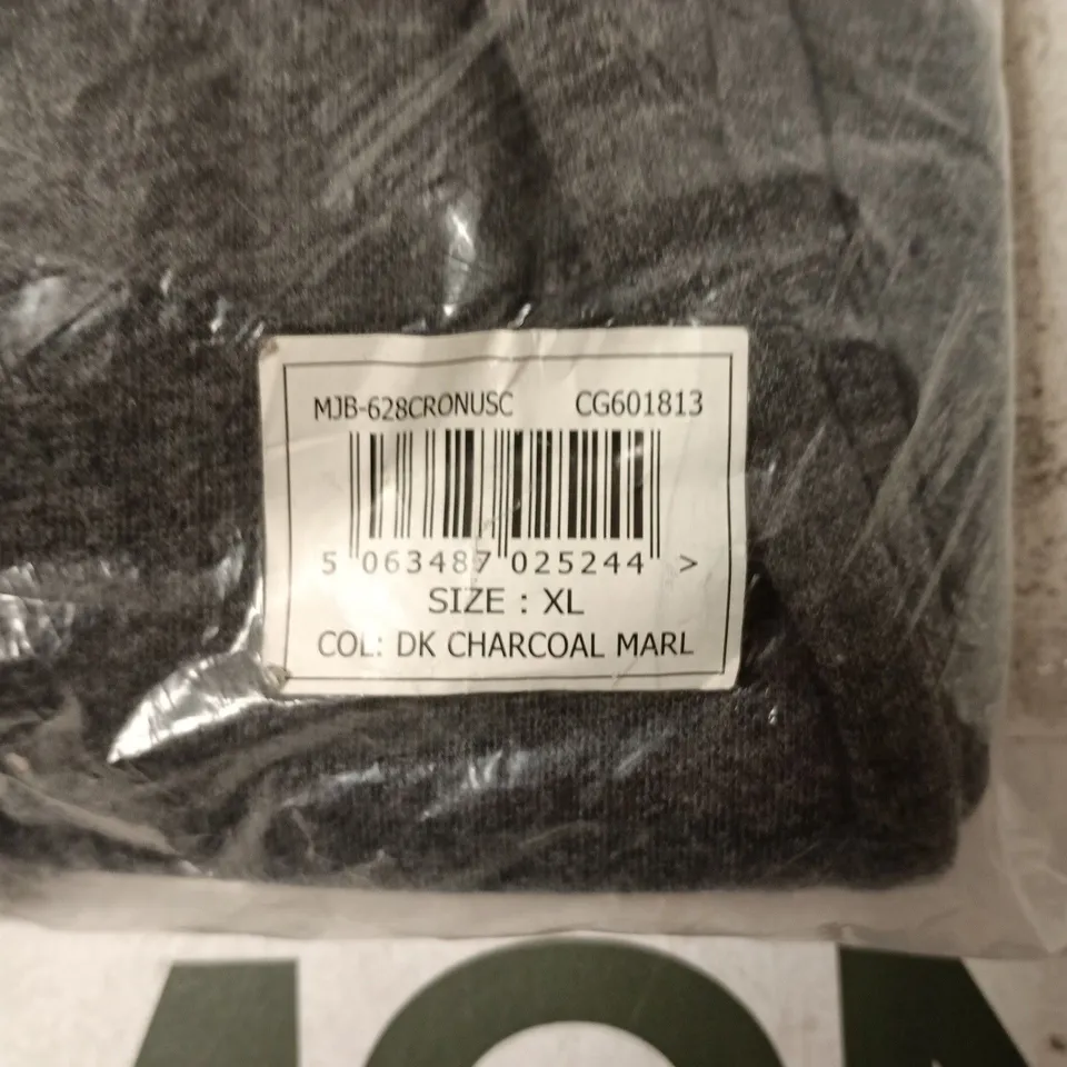MEN'S DK CHARCOAL MARL KNITWEAR – XL (VERIFIED SIZE: XL)