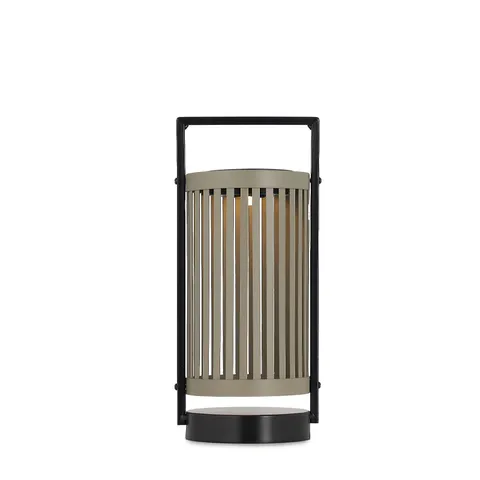 ABODE 30CM SOLAR METAL WARM WHITE LANTERN