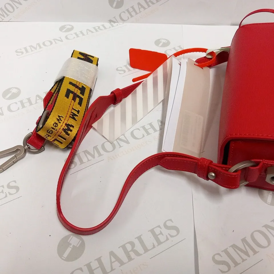 BOXED OFF-WHITE RED FLAP BAG