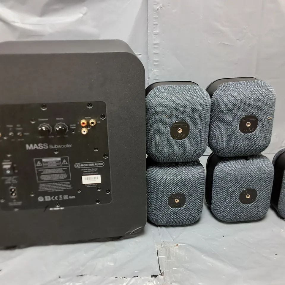 MONITOR AUDIO MASS 2ND GENERATION 5.1 SURROUND SOUND SPEAKERS - MIDNIGHT BLACK