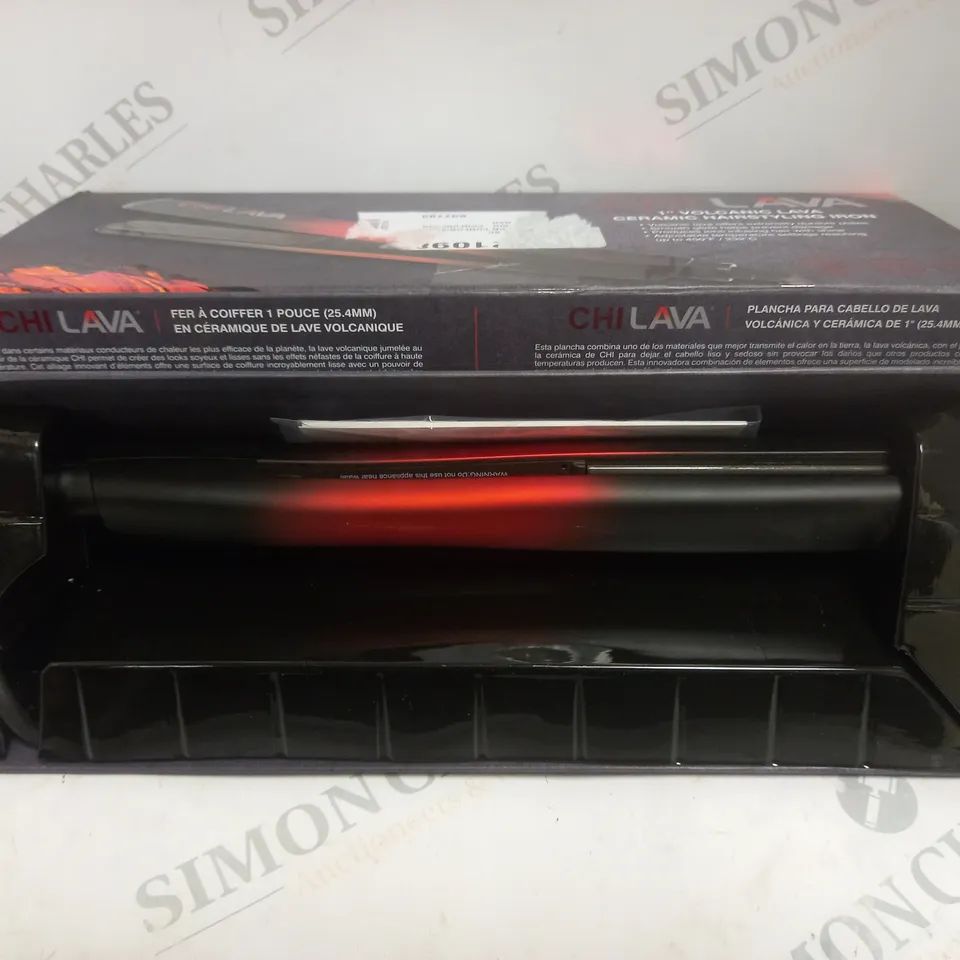 BOXED CHI-LAVA VOLCANIC LAVA CERAMIC HAIRSTYLING IRON 