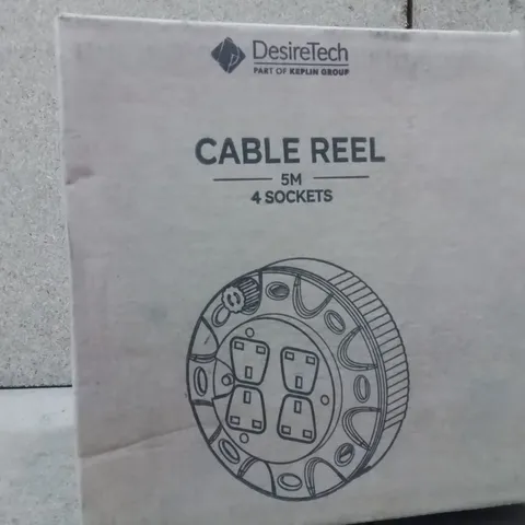 BOXED 5M CABLE REEL WITH 4 SOCKETS