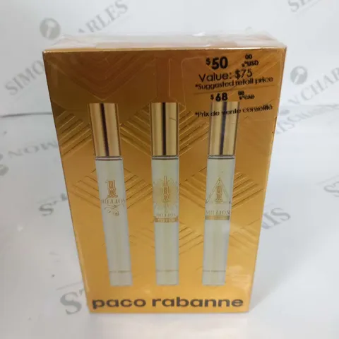 BOXED AND SEALED PACO RABANNE EAU DE TOILETTE TRAVEL SET 10ML X 3