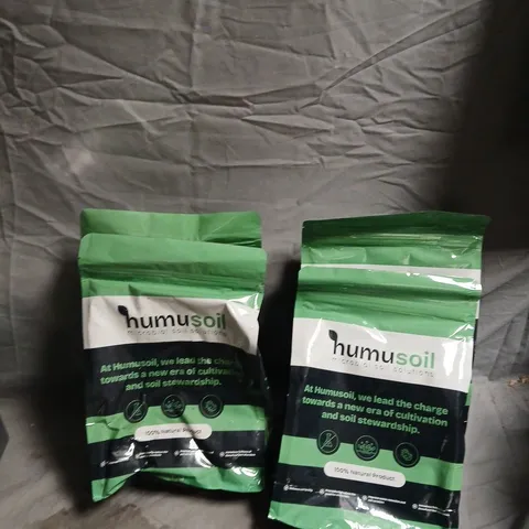LOT OF 4 BAGS OF HUMUSOIL MICROBIAL SOIL SOLUTIONS 1KG PER BAG