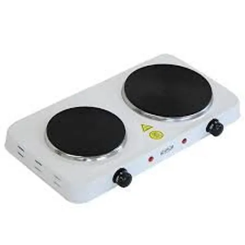 OYPLA 2.5KW ELECTRIC PORTABLE KITCHEN DOUBLE HOT PLATE BOXED