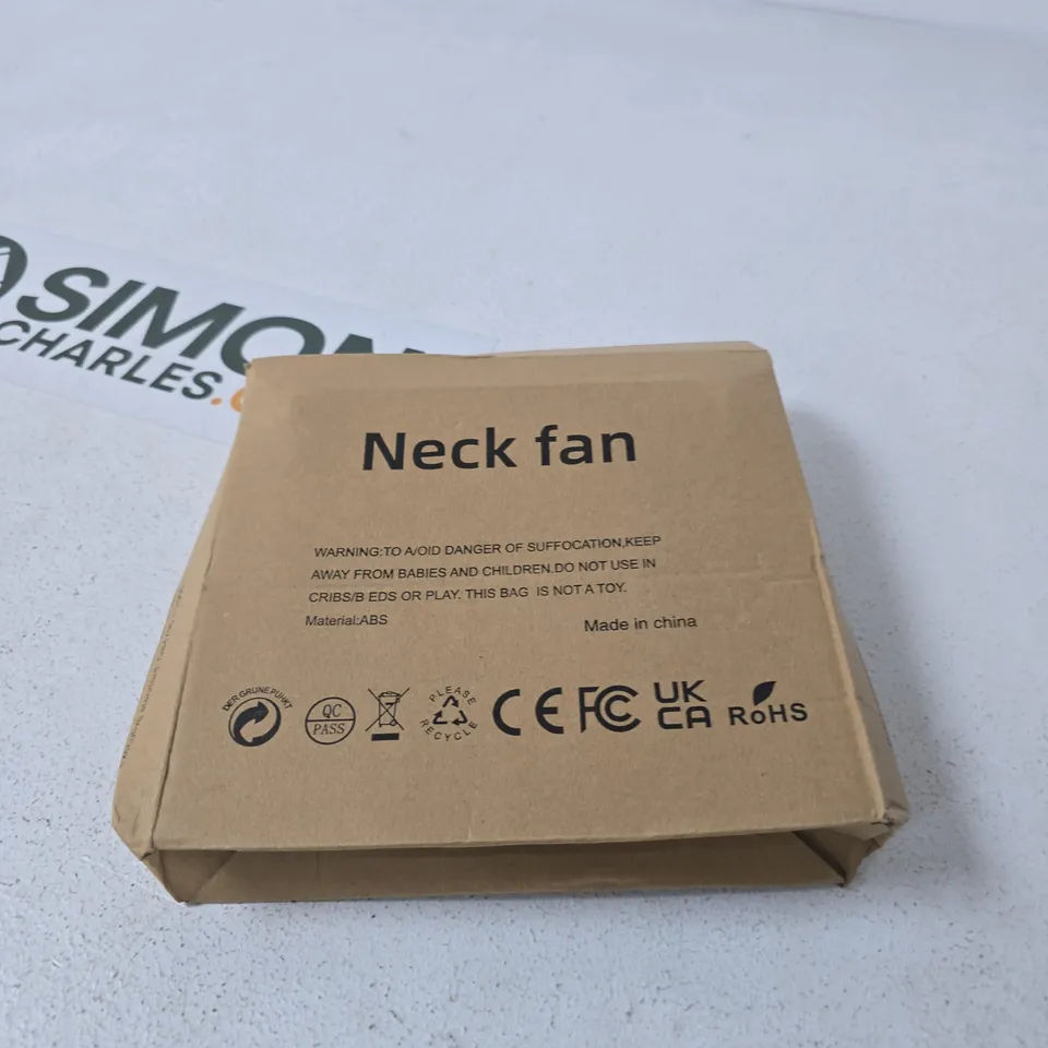 BOX OF APPROXIMATELY 12 ASSORTED HOUSEHOLD ITEMS INCLUDING NECK FAN , SUPER SOFT TISSUES AND BLACK & DECKER STRIMMER WIRE