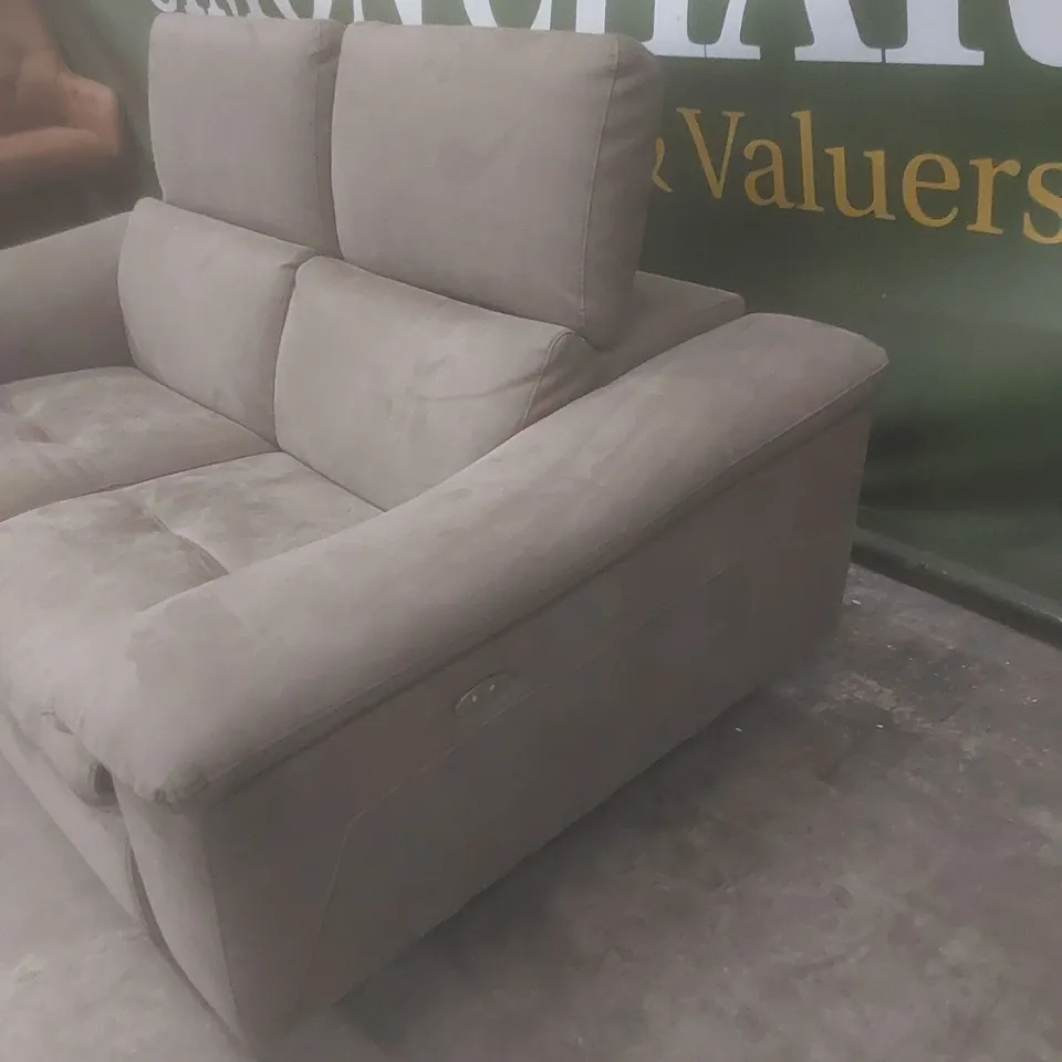 QUALITY DESIGNER ITALIAN MADE MARTINE SMALL 2 SEATER ELECTRIC RECLINER SOFA 