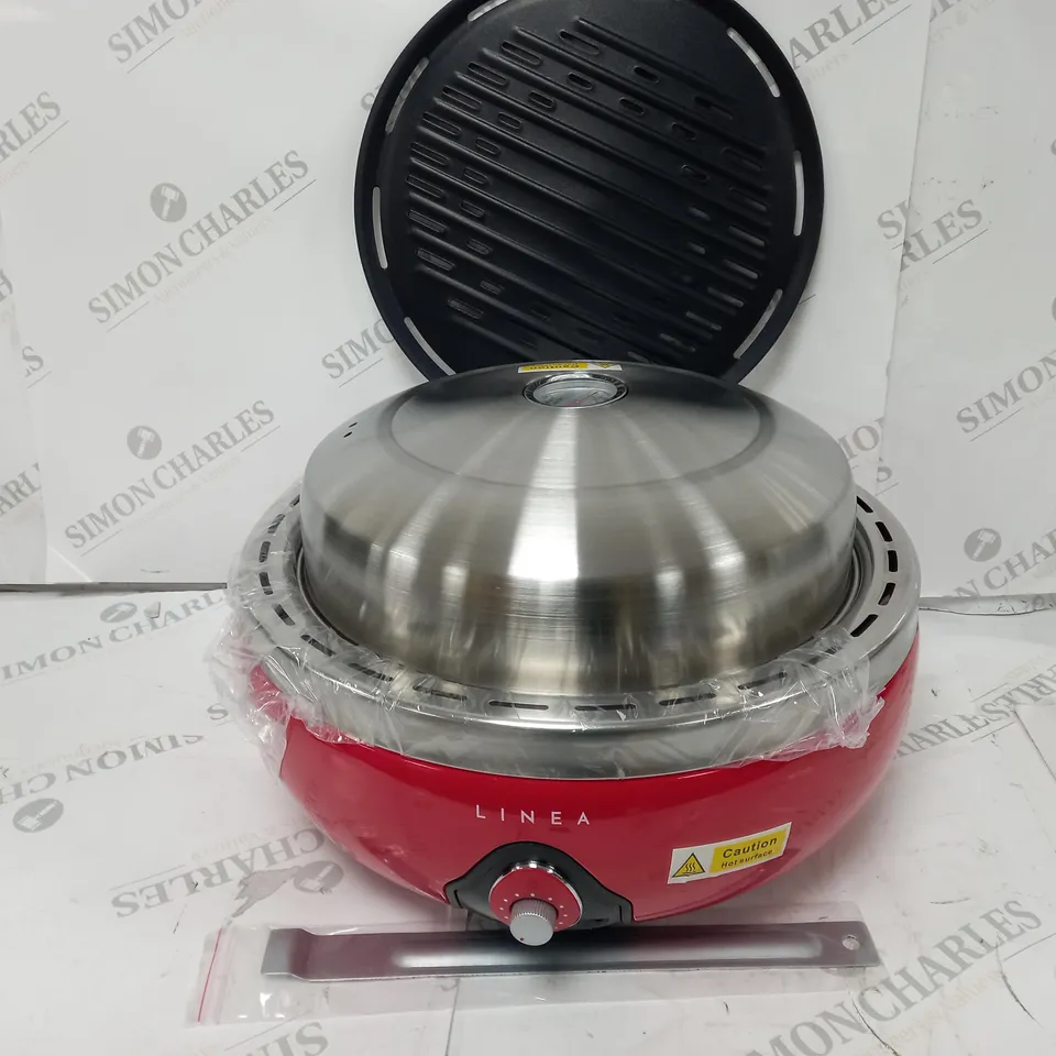BOXED LINEA BBQ GRILL IN RED