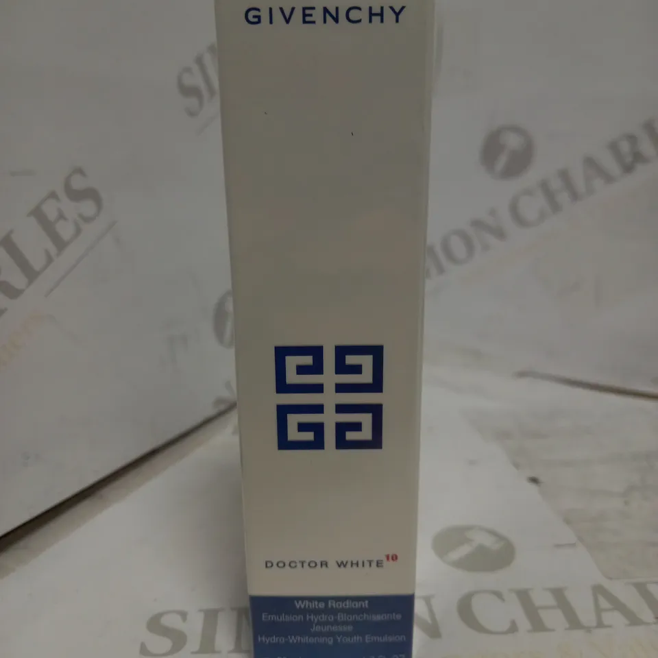 SEALED GIVENCHY DOCTOR WHITE 10 WHITE RADIANT HYDRA-WHITENING YOUTH EMULSION 50ML