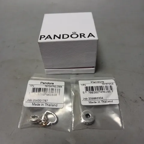 BOXED PANDORA CHARMS - 2 X