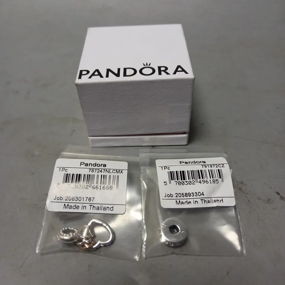 BOXED PANDORA CHARMS - 2 X 