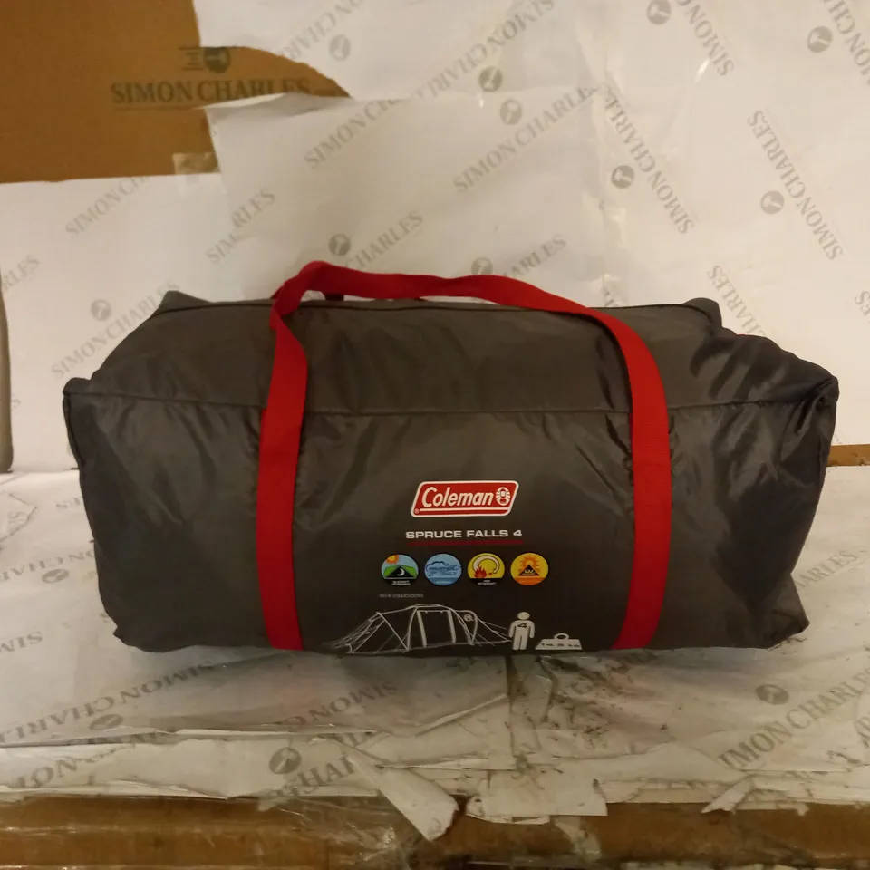 COLEMAN SPRUCE FALLS 4 BLACKOUT BEDROOM FAMILY TENT  RRP £299.99