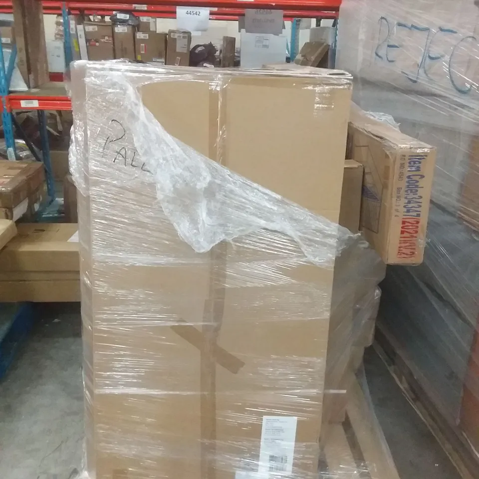 PALLET OF ASSORTED FLATPACK INCLUDING BEDFRAMES, NEPTUN DESK TOPS