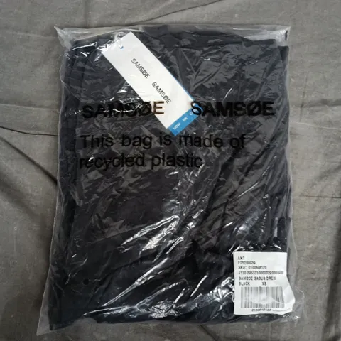 BAGGED SAMSΓE SAMSΓE DRESS - BLACK - UK SIZE XS